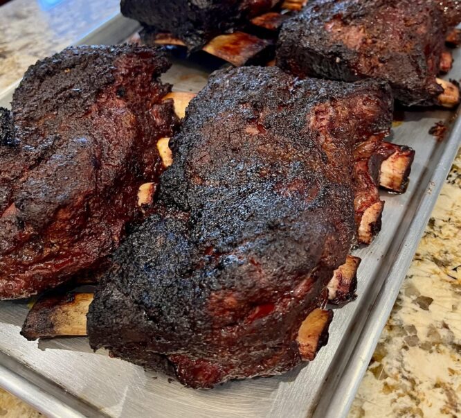 Smoked beef ribs