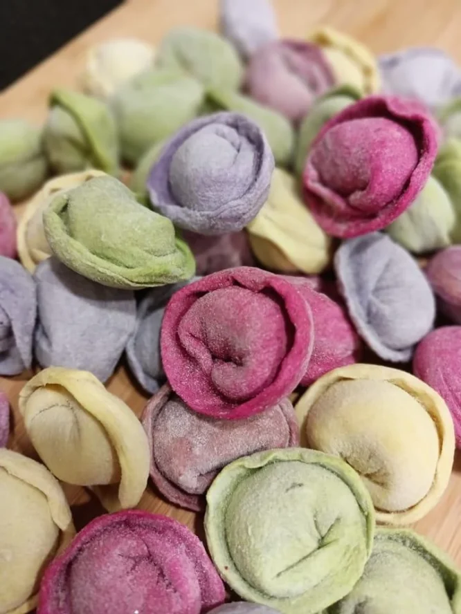 Colored dumplings with Beef