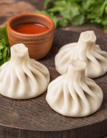 Cheese and Mint Khinkali